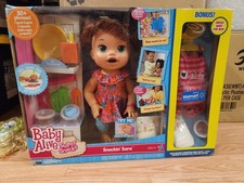 2015 Hasbro BABY ALIVE Super Snack Talking SNACKIN SARA Boneca Morena Com Bônus  comprar usado  Enviando para Brazil