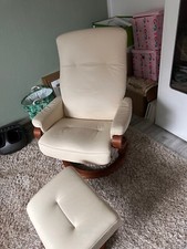 Relaxsessel weiss leder gebraucht kaufen  Strausberg-Umland