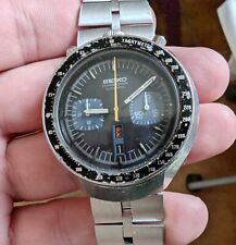Usado, Cronógrafo Seiko 6138-0040 Bullhead negro-azul original de 1976 comprar usado  Enviando para Brazil