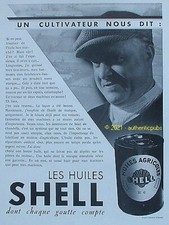 Publicite shell huile d'occasion  Cires-lès-Mello