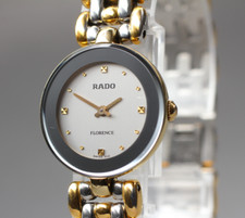 [Exc+5 com papel ++] RADO Florence 153.3678.2 relógio de quartzo feminino vestido mostrador dourado  comprar usado  Enviando para Brazil