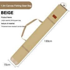 Bolsa multifuncional para vara de pesca portátil (1,3 m bege) comprar usado  Enviando para Brazil