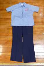 Camisas e calças uniformes mecânicos técnicos de ar condicionado vintage Delco grandes comprar usado  Enviando para Brazil