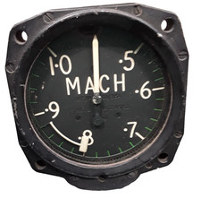 Machmeter 6A/3154, Mach 0.5-1.0, Mk. IB, Vintage, Britânico, Instrumento de Cockpit comprar usado Machmeter 6A/3154, Mach 0.5-1.0, Mk. IB, Vintage, Britânico, Instrumento de Cockpit comprar usado  Enviando para Brazil
