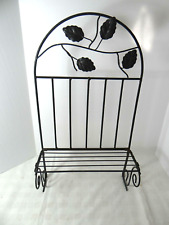 Prateleira decorativa de metal folhas tampo de mesa fazenda gasto casa de campo rústica comprar usado  Enviando para Brazil