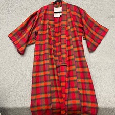 Kimono japonês adulto L xadrez vermelho colorido espanador arte asiática oriental Japão comprar usado  Enviando para Brazil