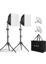 Kit de luz dupla contínua Softbox Raleno 16"" x 16"" 50W/5500K/95 CRI LED comprar usado  Enviando para Brazil