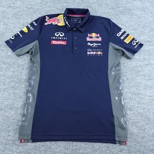 Camisa polo masculina Red Bull Racing azul grande equipe de Fórmula 1 jeans Pepe F1 Infiniti, usado comprar usado  Enviando para Brazil
