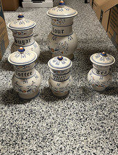 vintage blue canister set for sale  Cypress