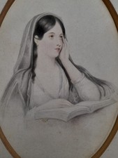 Antique 19thc portrait for sale  WOLVERHAMPTON