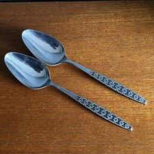 Pair vintage stainless for sale  LEEDS