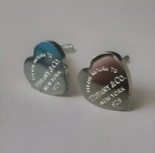 Brincos de coração de prata esterlina 925 com bolsa Tiffany & Co. comprar usado  Enviando para Brazil