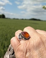 Bernsteinring 925 silber gebraucht kaufen  Lage