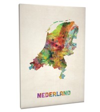 Netherlands watercolor map for sale Netherlands watercolor map for sale  COVENTRY