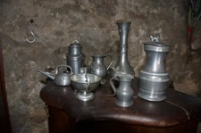 Ensemble objets étain d'occasion  Arles