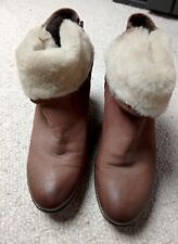 Sheepskin ankle boots for sale  LYME REGIS