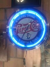 neon sign clock for sale  Batesville