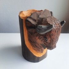 Carved wood buffalo for sale  Cheney
