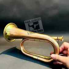 Corneta de bolso instrumento musical escoteiro militar trompete de cobre e latão comprar usado  Enviando para Brazil