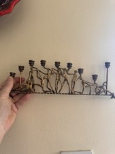 Vintage brass menorah for sale  BOGNOR REGIS