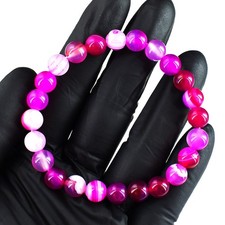 Excelente pulseira elástica ônix grau superior 87,00 cts frisada melhor RK 48 E755 comprar usado  Enviando para Brazil