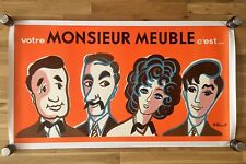 Original poster monsieur d'occasion  Expédié en Belgium