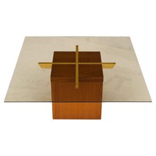 Teak cube brass for sale  USA