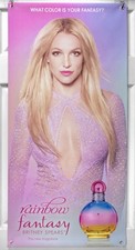 Britney Spears "Rainbow Fantasy" Banner de Vinil (100 x 50) Perfume Promocional Fragrância comprar usado  Enviando para Brazil