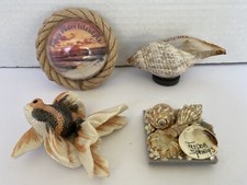 Florida South Padre Island ímãs de geladeira de praia conchas de peixe areia conjunto de 4 comprar usado  Enviando para Brazil