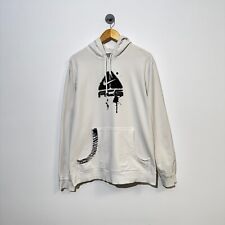 Vintage lata 90. Nike ACG Unisex biała bawełniana bluza z kapturem rozmiar L graffiti farba splatter R na sprzedaż  PL