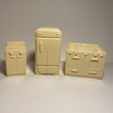 Lote de móveis de cozinha vintage Marx casa de bonecas geladeira armário fogão/forno 3 peças comprar usado  Enviando para Brazil