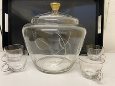 Bowleservice gläsern verzieru gebraucht kaufen  Rheine