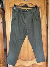 Khaki casual trousers for sale  AYLESBURY