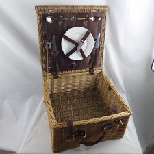 Square whicker hamper for sale  WITHAM