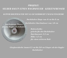 Kupfer dochthalter 8cmh gebraucht kaufen  Neuenrade