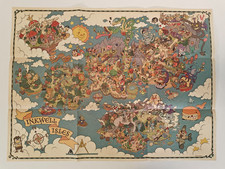 Cuphead Edição Limitada de Colecionador Cartaz Mapa Inkwell Isles Raro iam8bit PS4 comprar usado  Enviando para Brazil