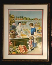 Vintage large framed for sale  Bradenton