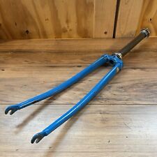 Garfo de estrada vintage Trek Cr-Mo 700C 1" com rosca coroa reclinada azul 228 direção longa comprar usado  Enviando para Brazil
