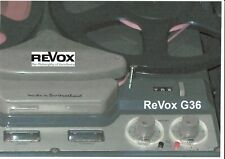 Revox bedienungsanleitung user gebraucht kaufen  Salzgitter