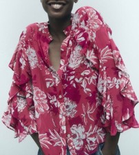 Bluse rüschen zara gebraucht kaufen  Nürnberg
