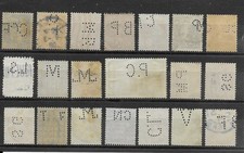 Lot timbres perforés d'occasion  Pont-Sainte-Maxence