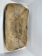 Antiguo cuenco de masa de madera tallada primitiva con reparación de tendones decoración rústica segunda mano  Embacar hacia Mexico