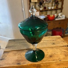 Vintage green glass for sale  LIVERPOOL