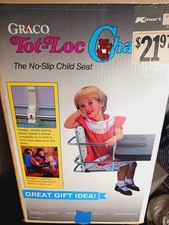 Vintage Graco Tot Loc Clipe de Bloqueio em Mesa Cadeira Alta Assento Elevador Com Caixa comprar usado  Enviando para Brazil