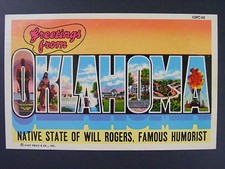 Grettings from oklahoma usato  Spedire a Italy