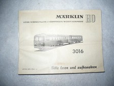 Märklin 3016 anleitung gebraucht kaufen  Hohenstadt