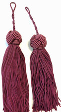 Two burgundyvintage tassels for sale  Port Saint Lucie