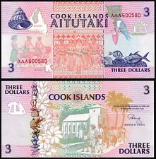Ilhas Cook 3$ 1992 adoradores na Igreja e Aitutaki Atoll P7 prefixo AAA UNC comprar usado  Enviando para Brazil