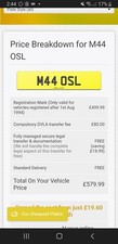 Registration plates private for sale  CARLUKE