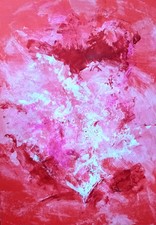 Abstract painting heart d'occasion  Expédié en Belgium